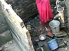 Indian girl bathing video taken hidden